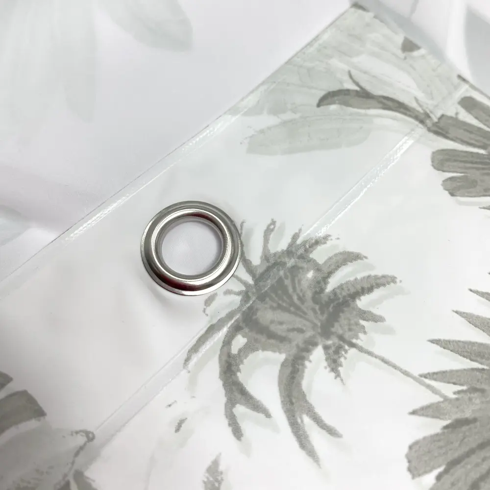 Штора для ванной Lemer Lerzac 180x180 см PEVA цвет белый/серый STLM-2156073 - Вид №2