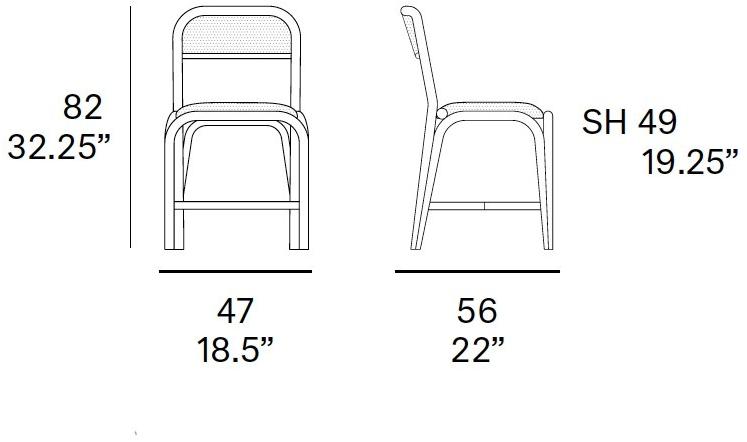 EXPORMIM Стул из ротанга со встроенной подушкой Fontal T010 c / t010 u - Вид №3