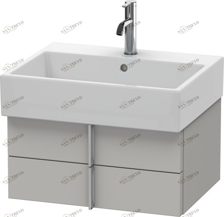 VA628500707 Тумбочка подвесная Vero Air #VA6285 584 x 431 мм Бетонно-серый матовый декор Duravit
