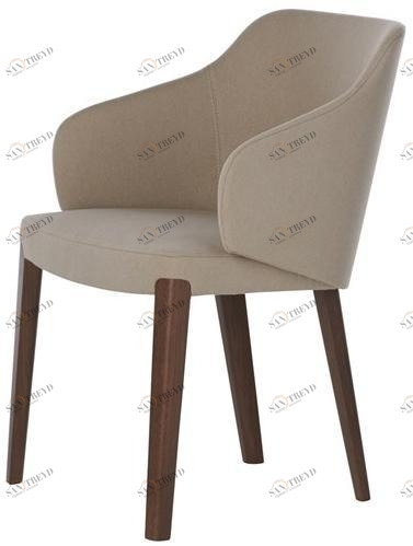 Potocco Стул с обивкой и подлокотниками Concha 905/p