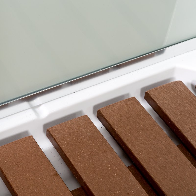 L 801 стандартная BLACK Душевая кабина DETO Серия L А102 L LED с кнопкой и гидромассажем - Вид №11