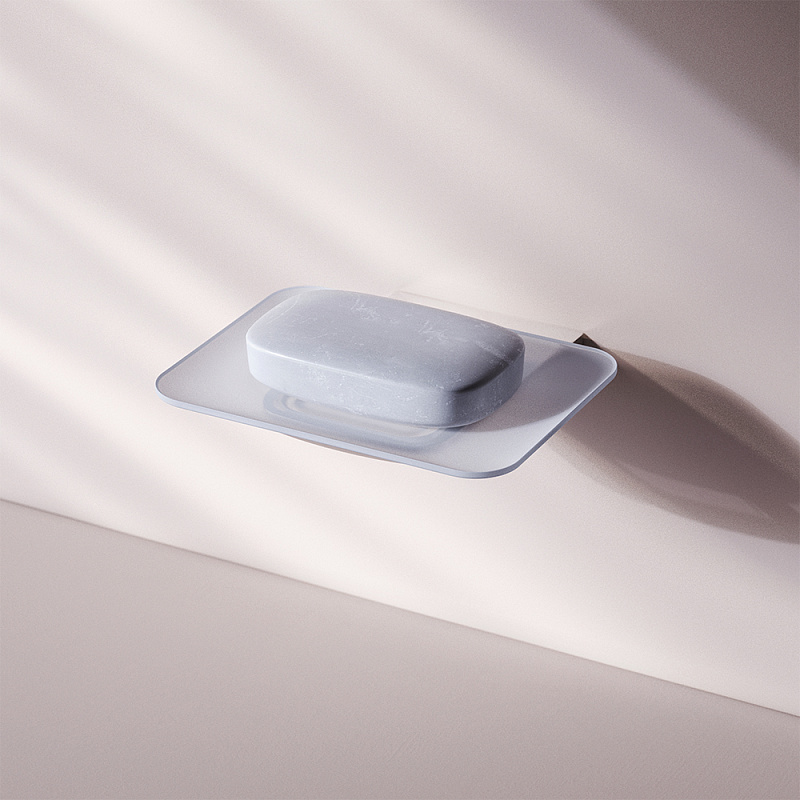 A50A34200 Стеклянная мыльница с настенным держателем хром шт AM.PM Inspire 2.0 