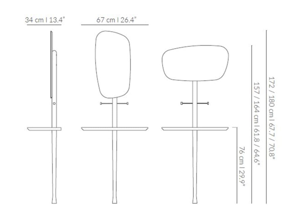 Зеркало из темного мрамора Emperador для входа NOMON Moments ARCH-00049267 - Вид №3