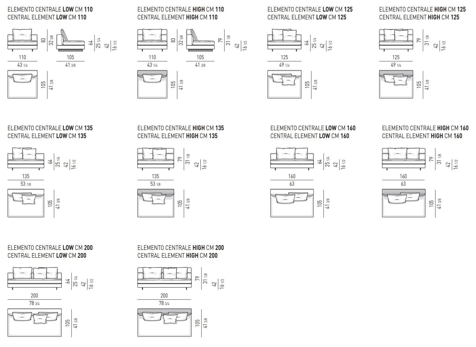 Модульный угловой диван из ткани Minotti ALEXANDER ARCH-00105167 - Вид №21