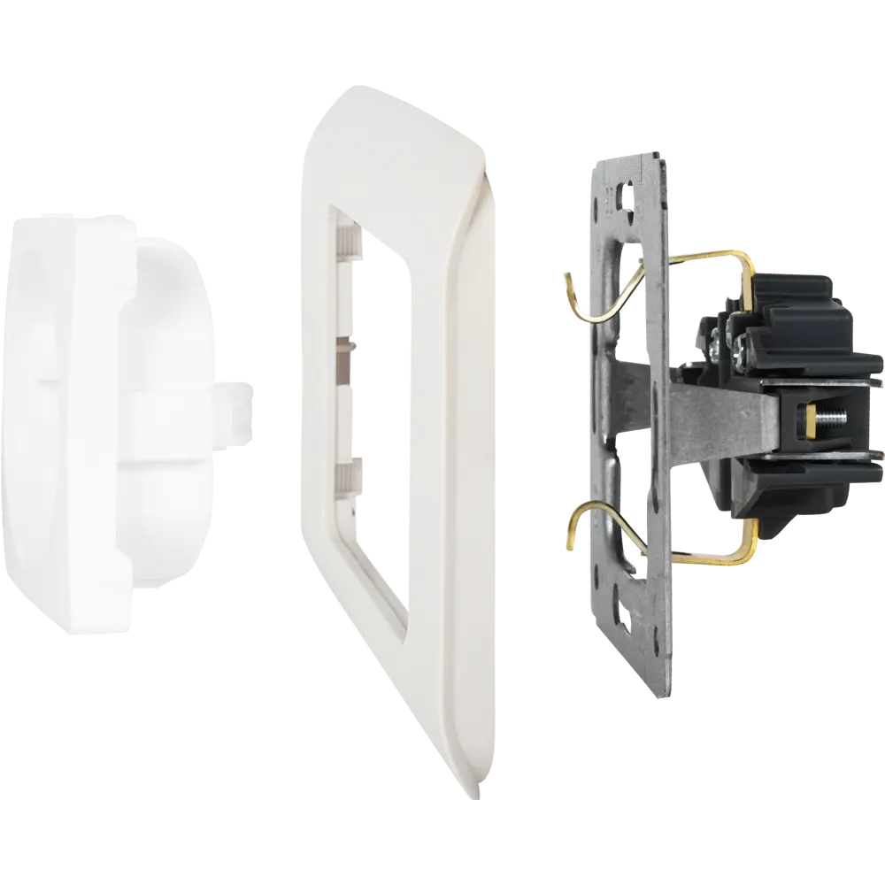 Рамка для розеток и выключателей Lexman Cosy 1 пост, цвет белый STLM-2044480 - Вид №3