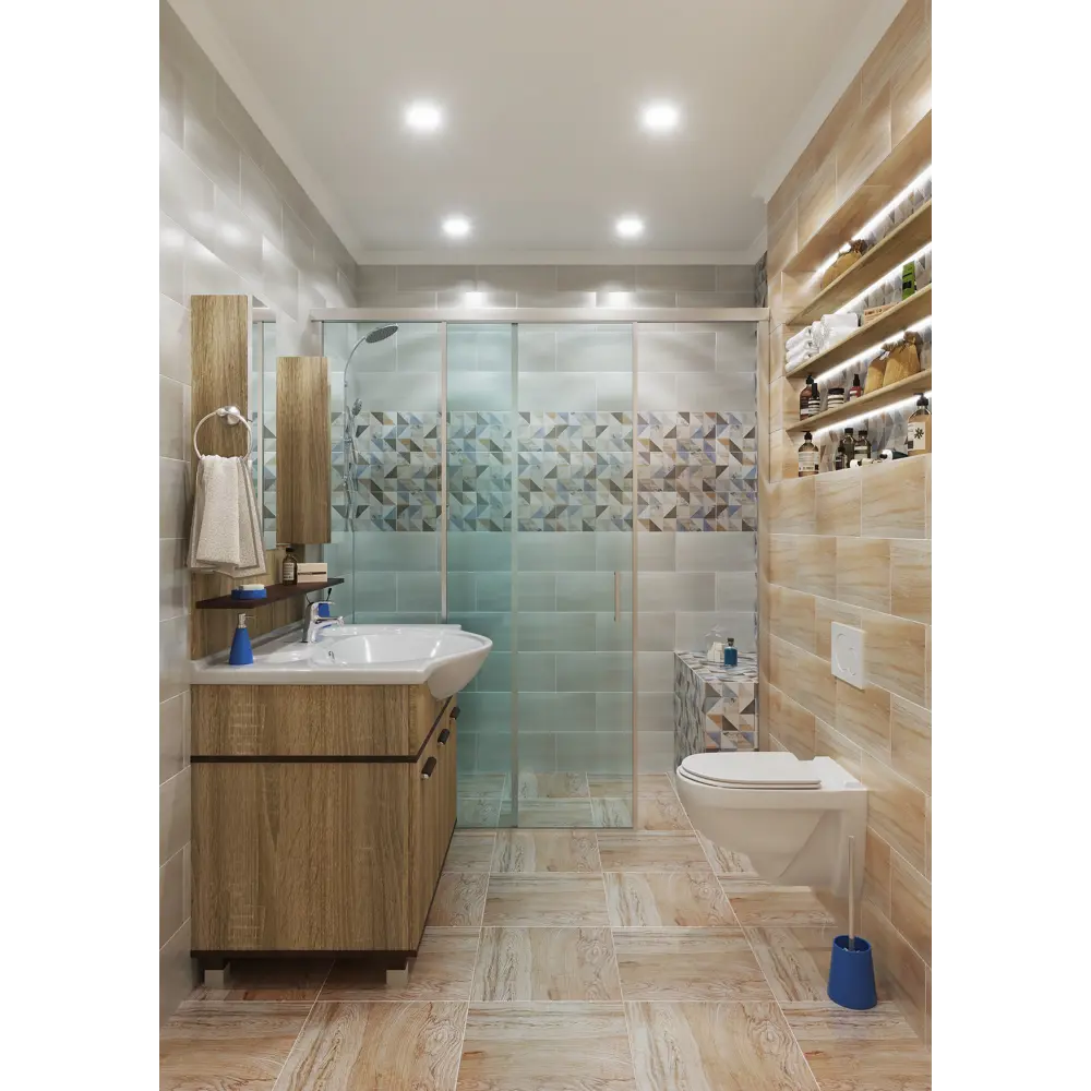 Плитка настенная «Шервуд» 20х40 см 1.58 м2 цвет светло-бежевый LB CERAMICS STLM-2093107 - Вид №7