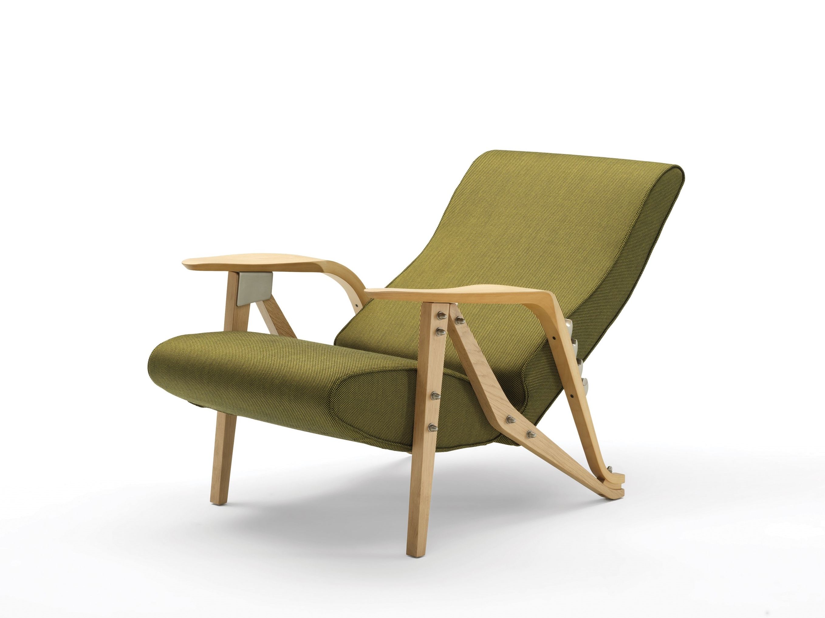 Кресло с откидной спинкой из ткани или кожи Zanotta Carlo Mollino CM 2020 ARCH-00029133 - Вид №5