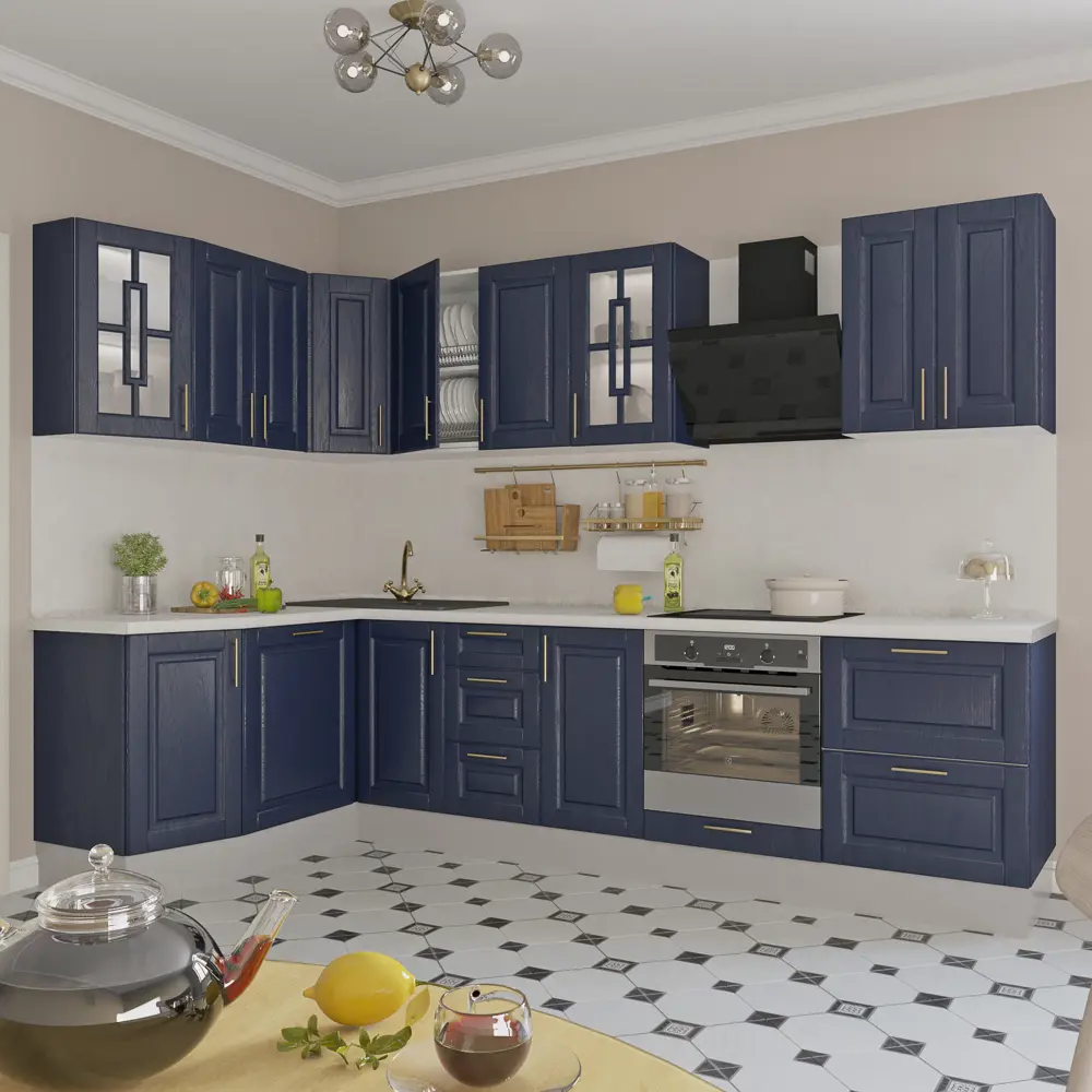 Дверь для шкафа Delinia «Антея» 60x130 см, МДФ, цвет синий STLM-2000159 - Вид №6