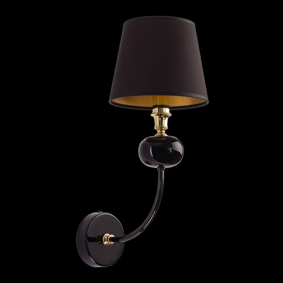 Бра настенное черное Kutek Mood Narni NAR-K-1(CZ) KUTEK NARNI 00-3888822 Черный  - Вид №1