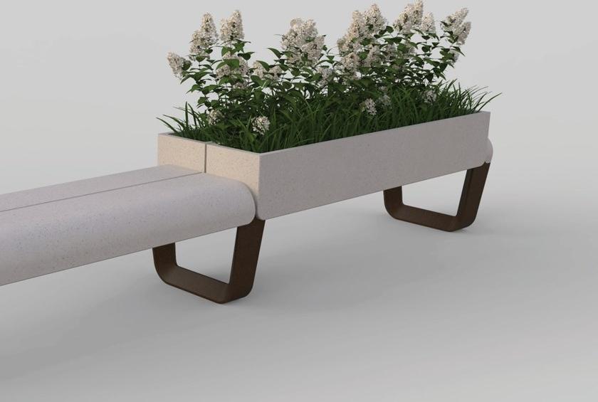 Manufatti Viscio Прямоугольная вазонка для общественных мест из реконструированного камня Key sun-id-1424649 - Вид №1