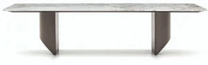 Minotti Прямоугольный мраморный стол для гостиной Wedge