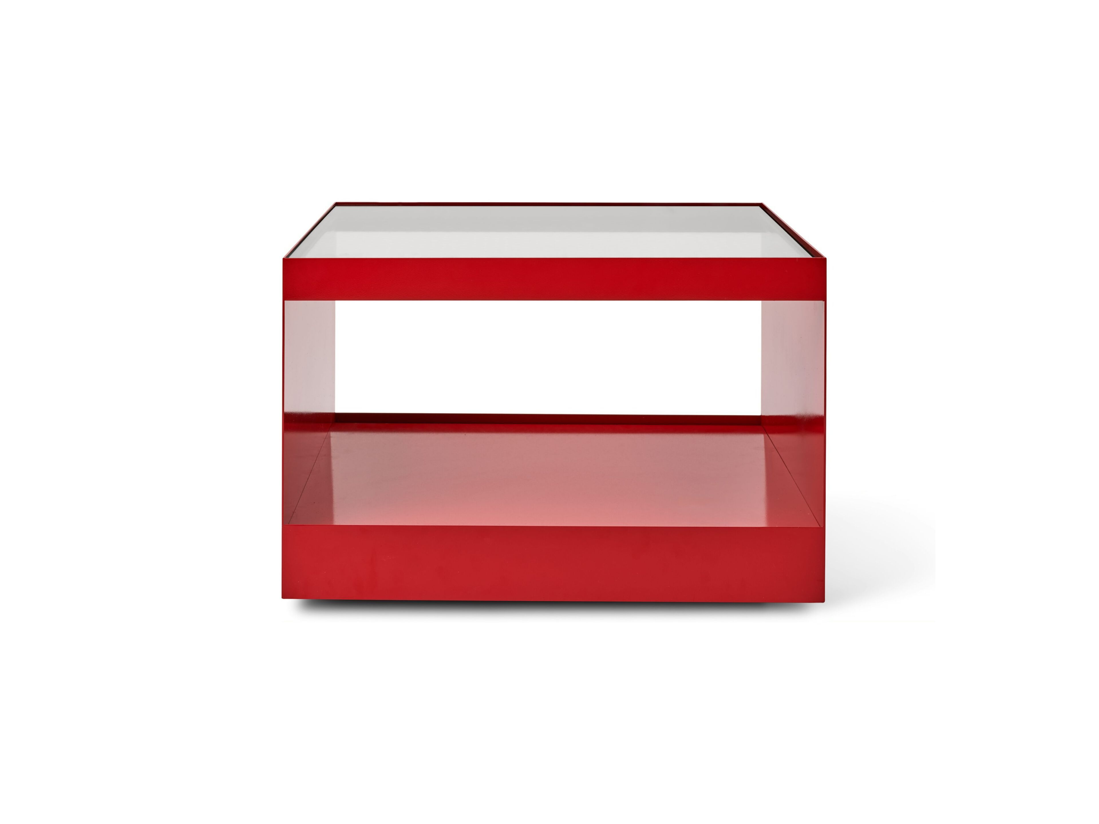 Квадратный стальной журнальный столик со стеклянной столешницей Knoll D'URSO OCCASIONAL TABLE ARCH-00149069 - Вид №9