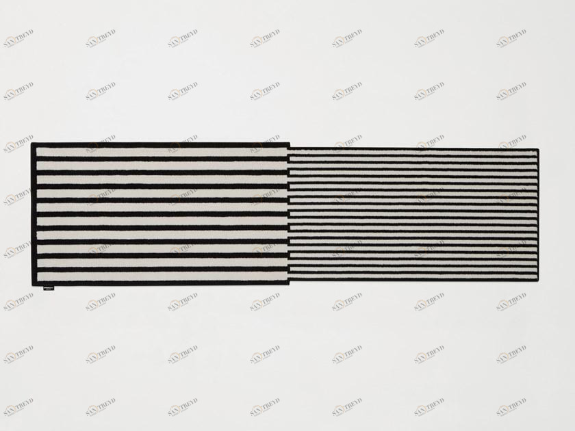 Antonio Lupi Design Прямоугольный коврик из полосатого бархата Tramato Tr650 Antoniolupi 