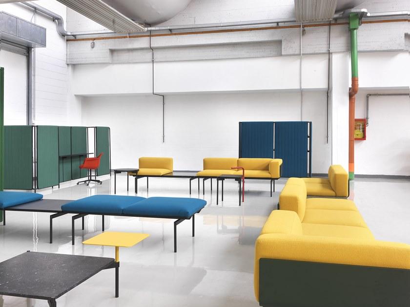 Marelli 3-х местный модульный мягкий диван из ткани в современном стиле sun-id-1425138 - Вид №1