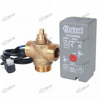 Зональный клапан STOUT 1" 3-ходовой 220V c сервоприводом компактный SVM0070300125