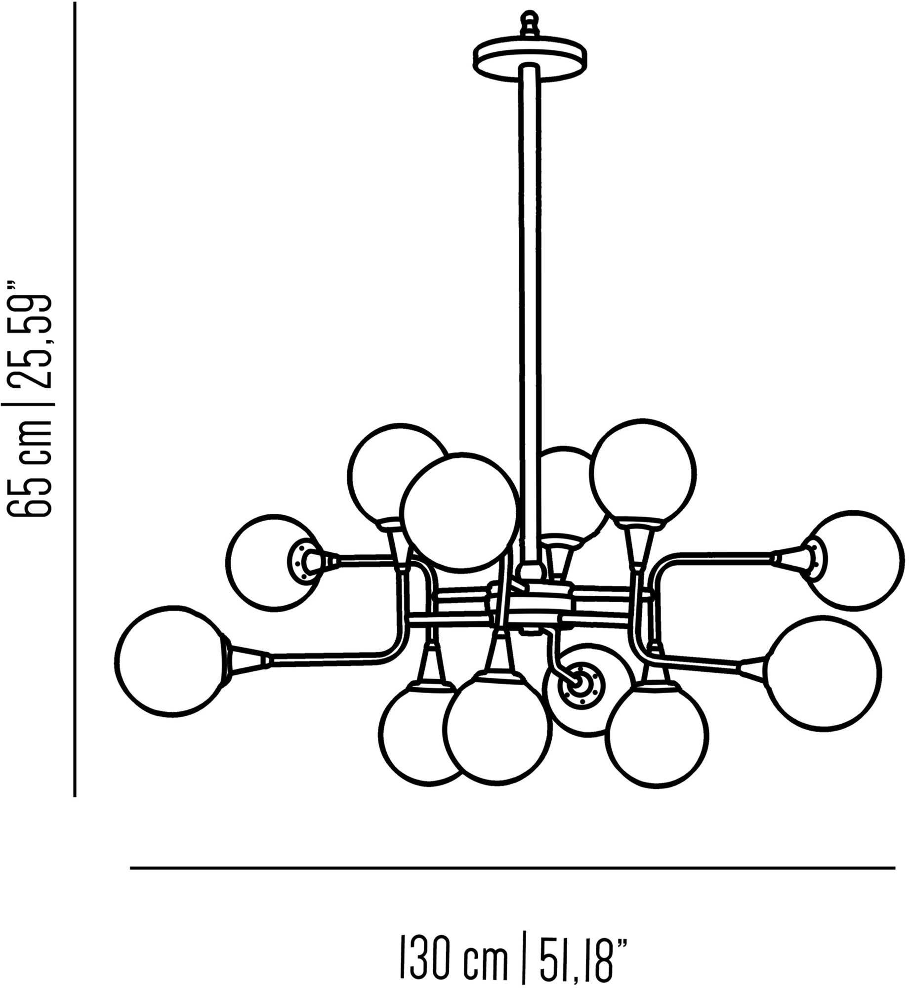 Il Bronzetto Люстра из латуни Timeless Cosmo01_s_m_l - Вид №1