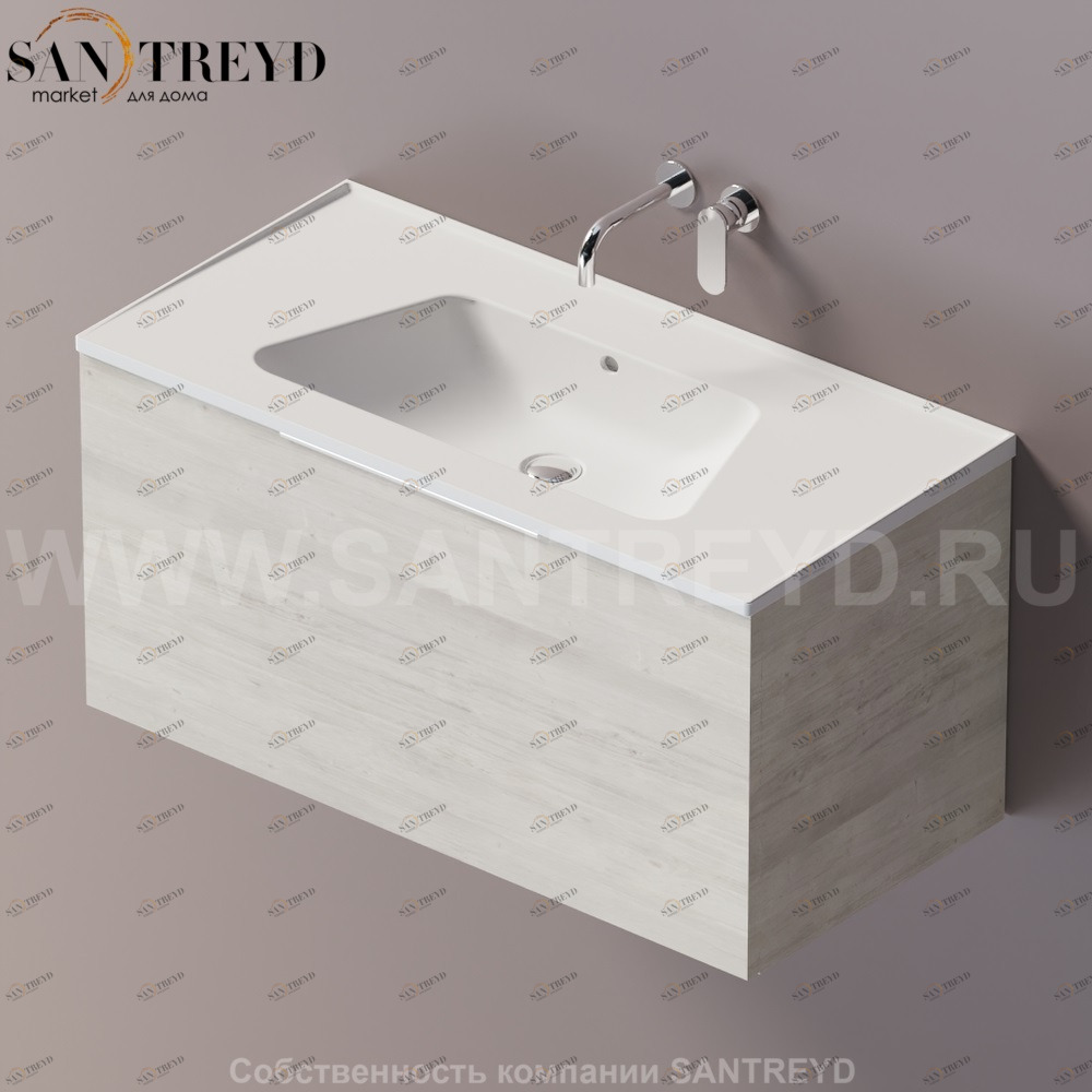 Flaminia BLOOM Тумба под раковину 105 см с 2 ящиками BBX835.WW Ceramica Flaminia