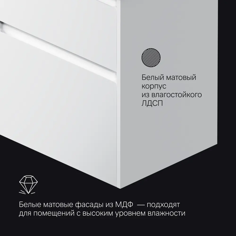 Тумба AM.PM Flash для раковины — стильное хранение в ванной 89394618 STLM-1368117 - Вид №2