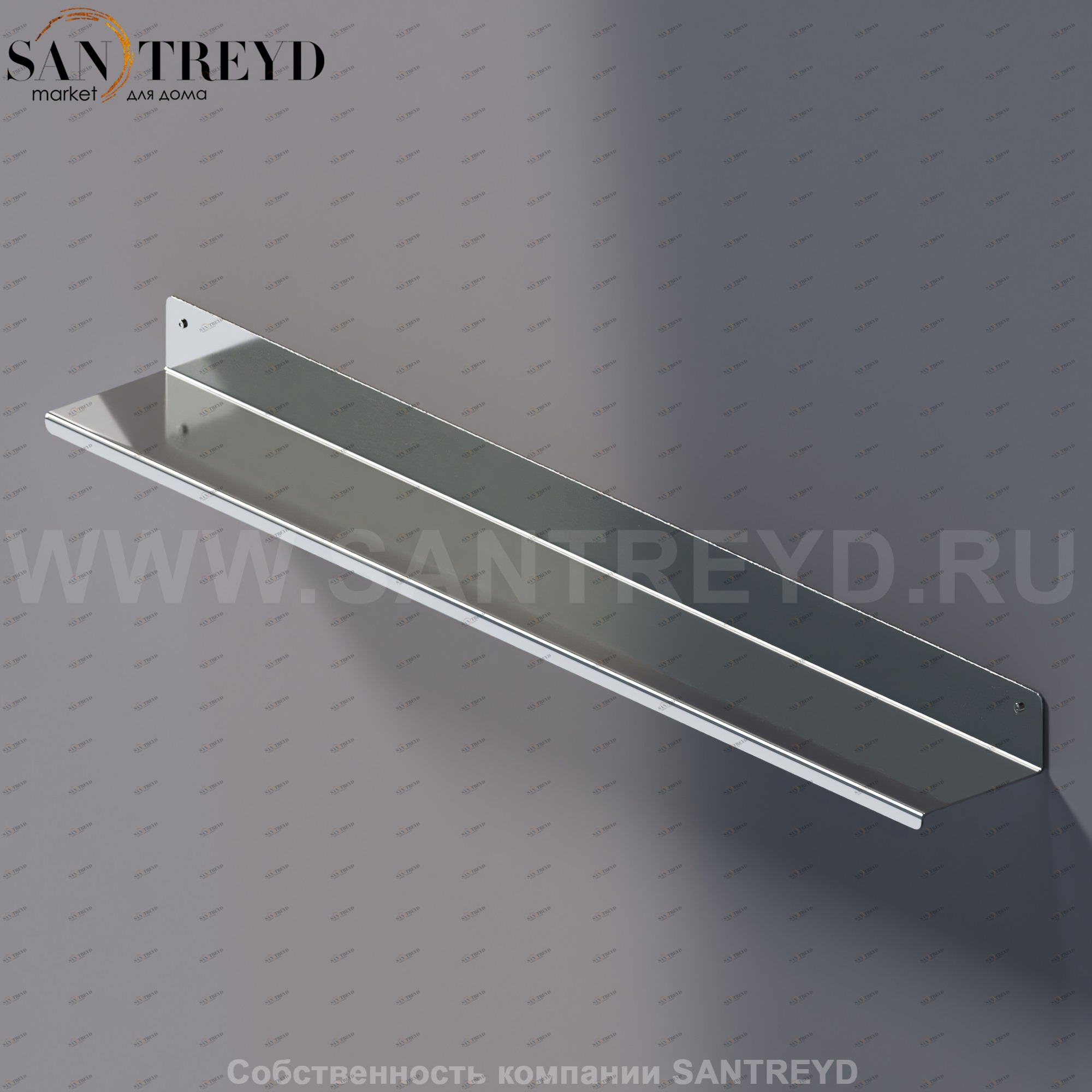 Agape MACH 2 Полка 80 см хромированная AMC20922A