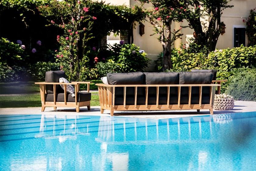 cbdesign 3-местный садовый диван из тика Meet you Tj 377 - Вид №5