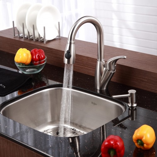 KBU11-KPF2121-SD20 Накладная раковина на столешницу  прямоугольная Krausru  - Вид №8