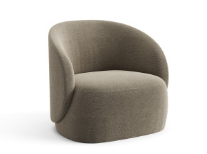 Тканевое кресло с подлокотниками