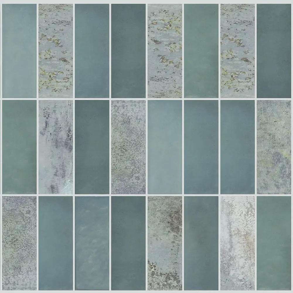 Пластмаркет Стеновая панель Вертикаль Белладжо - изысканный зеленый акцент для интерьера 89379522 STLM-1374408