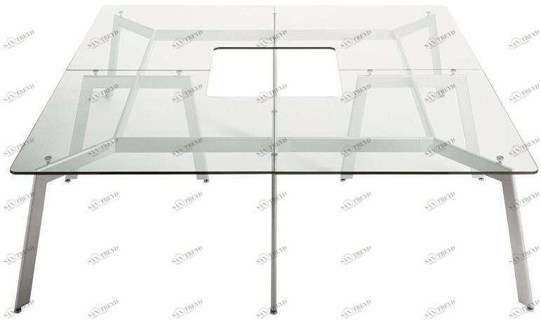 Desalto Стол из стали и стекла sun-id-1412147