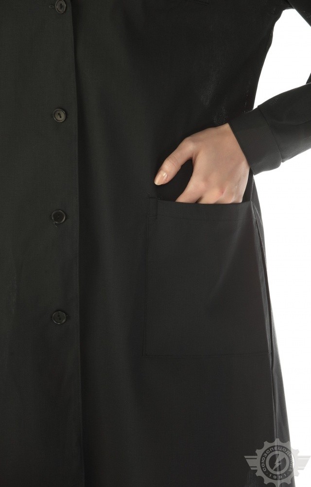 61676 Халат женский темный  Одежда для обслуживающего персонала  размер 48-50/170-176 Спецодежда  - Вид №8