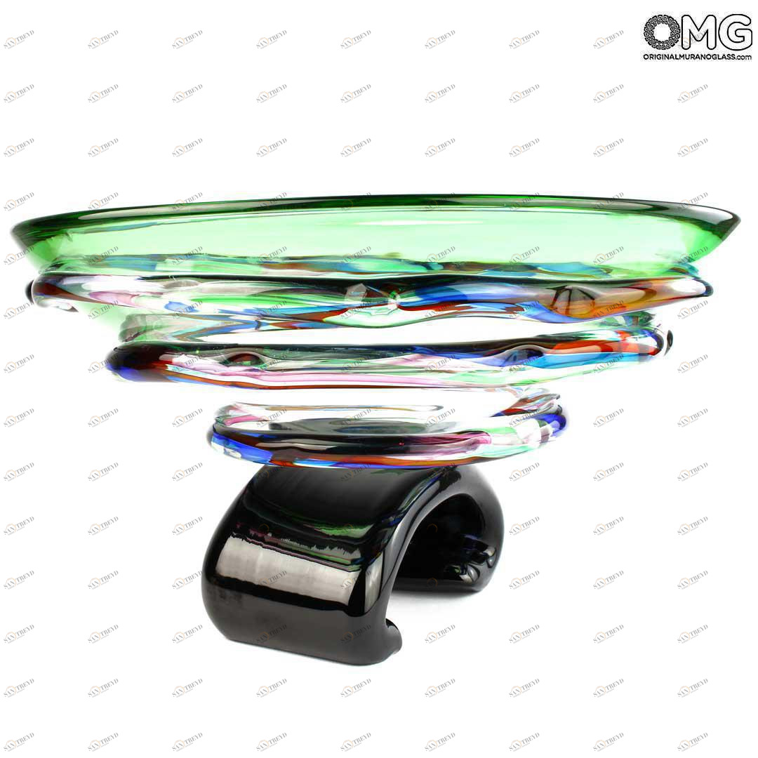 3885 ORIGINALMURANOGLASS Блюдо Разноцветное - соммерсо - муранское стекло OMG 44 см 