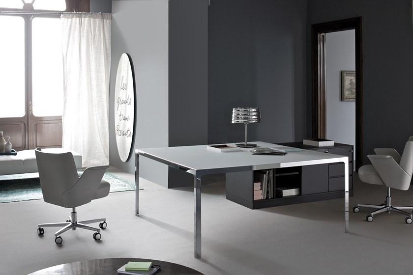 ESTEL GROUP Кожаное кресло для руководителя с низкой спинкой Embrasse sun-id-1501543 - Вид №3