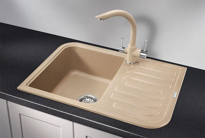 7001, ПЕСОК, кухонная мойка, кварц GRANULA 7001-ST116