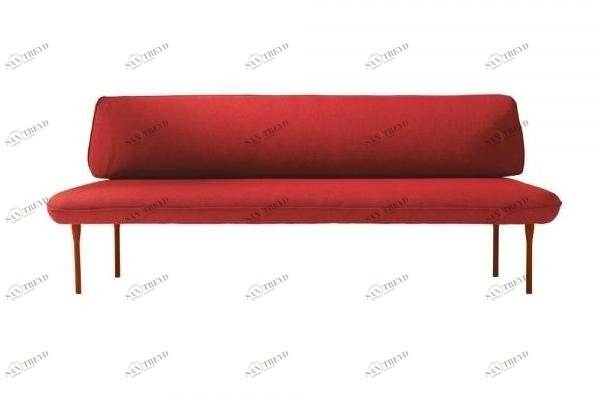 Capdell Скамья со спинкой, обитая тканью Insula sun-id-1344877