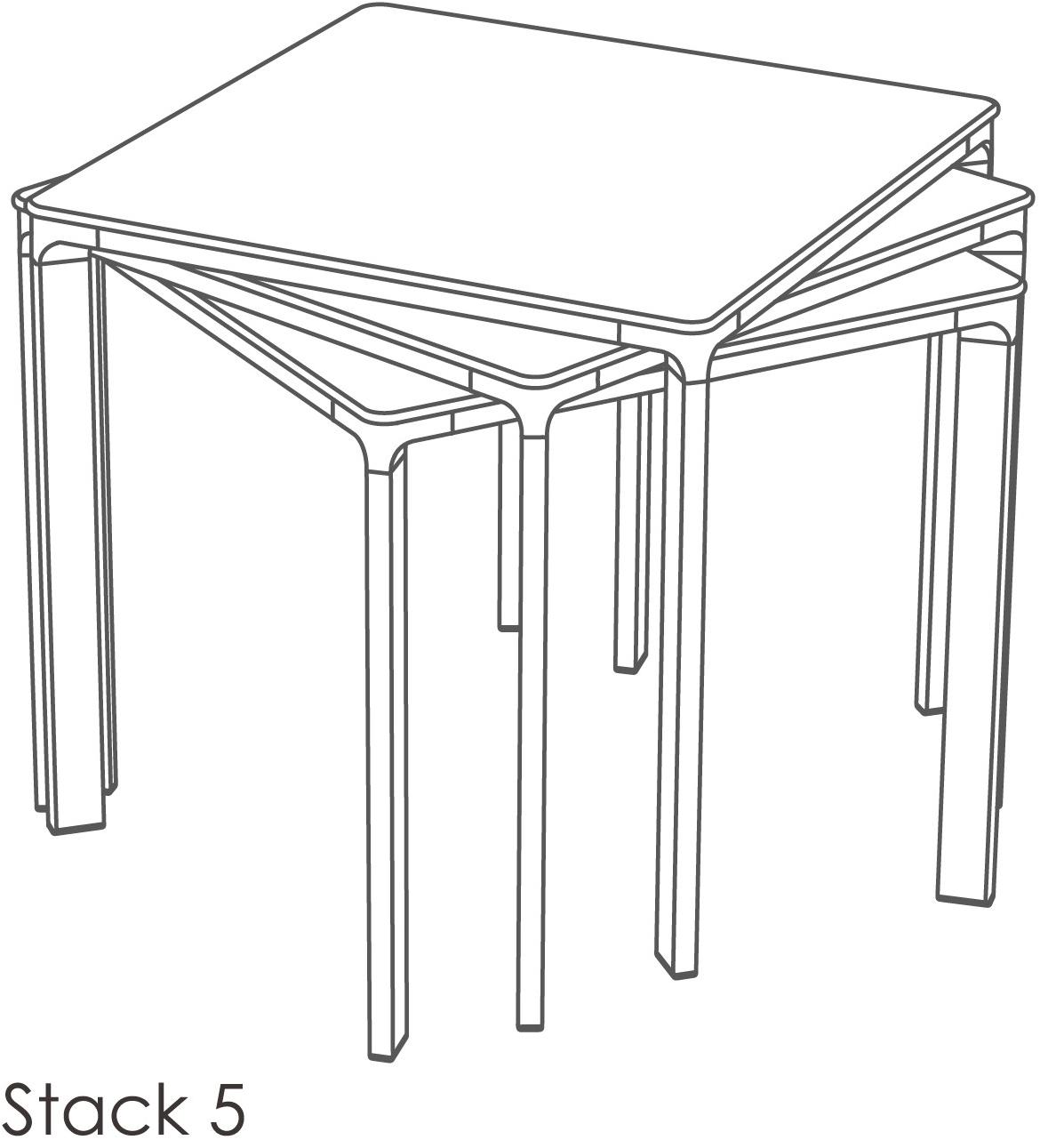 Ezpeleta Квадратный садовый стол из алюминия и hpl  Mhk-meec  - Вид №6