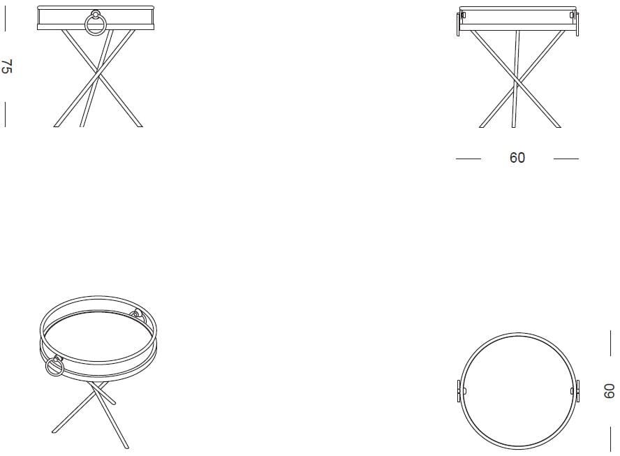 Круглый стол для сервировки сада Samuele Mazza Outdoor Wezen ARCH-00148975 - Вид №3