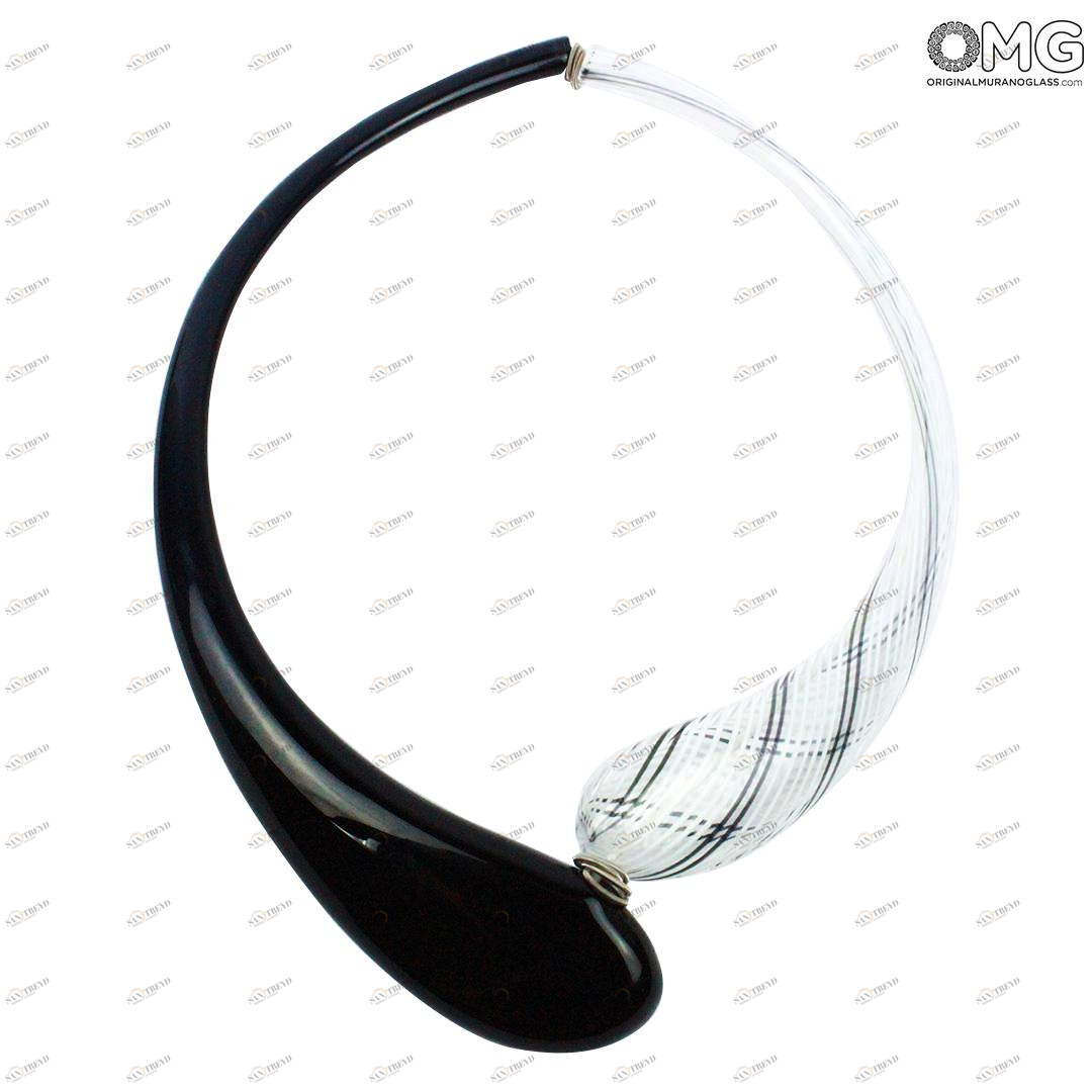 946 ORIGINALMURANOGLASS Колье Дениз филигрань - муранское стекло OMG 21 см 