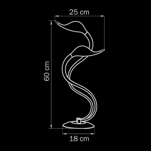Настольная лампа Lightstar Cigno Collo Bk 751927 LIGHTSTAR ИНТЕРЬЕРНЫЕ 079876 Черный  - Вид №1