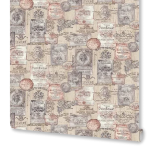 Обои флизелиновые Euro Decor Bordeaux темно-бежевый 1.06 м ED7220-02 88762121 STLM-2178748