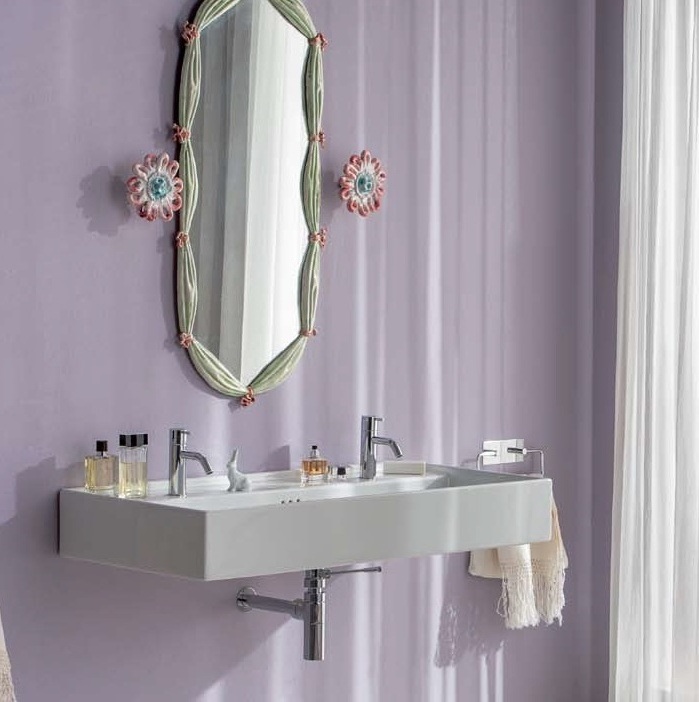 46043 Подвесная раковина настенная овальная Rapsel  белая  - Вид №2