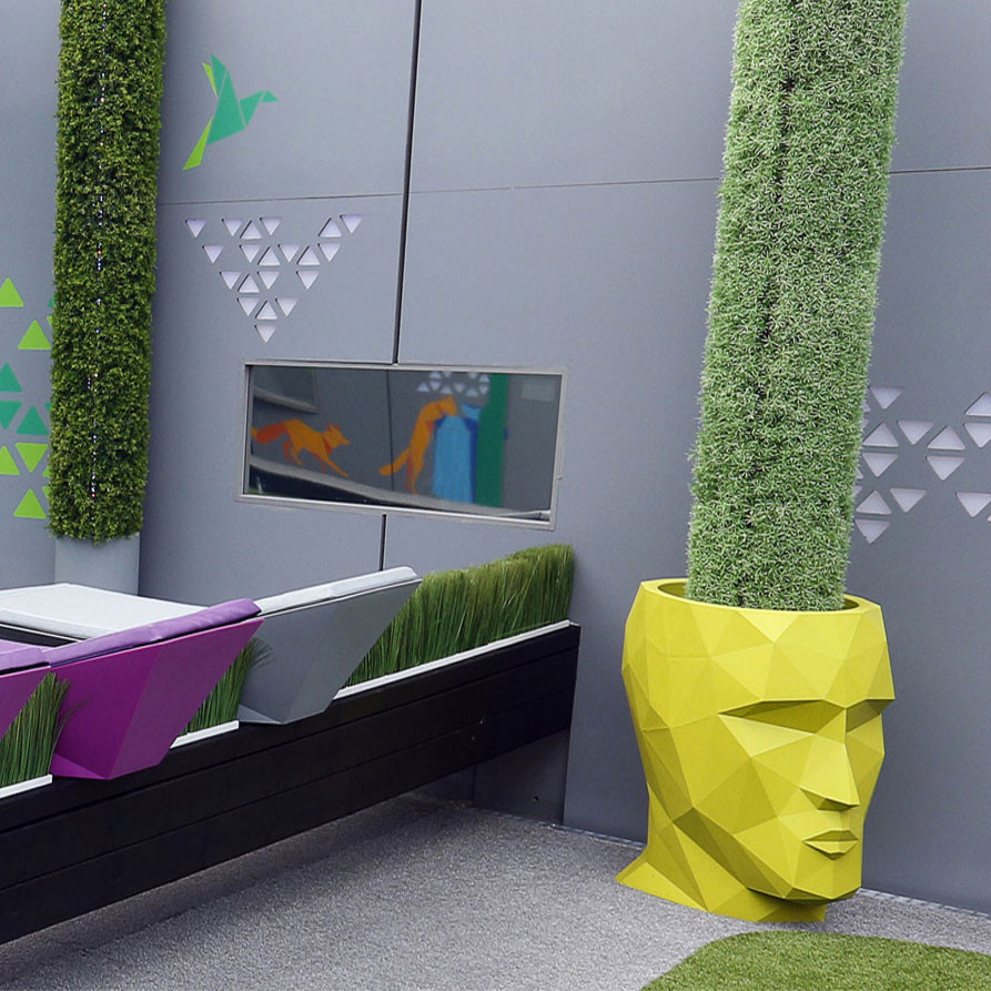 070297 Кашпо матовое фисташковое 42см Vondom Adan - Вид №3