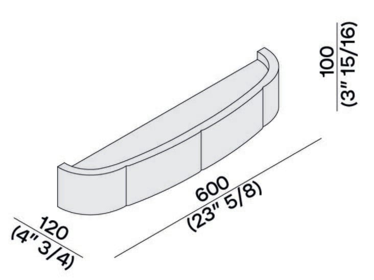 Мраморная полка для ванной LUCE DI CARRARA Sartoriale ARCH-00060162 - Вид №3