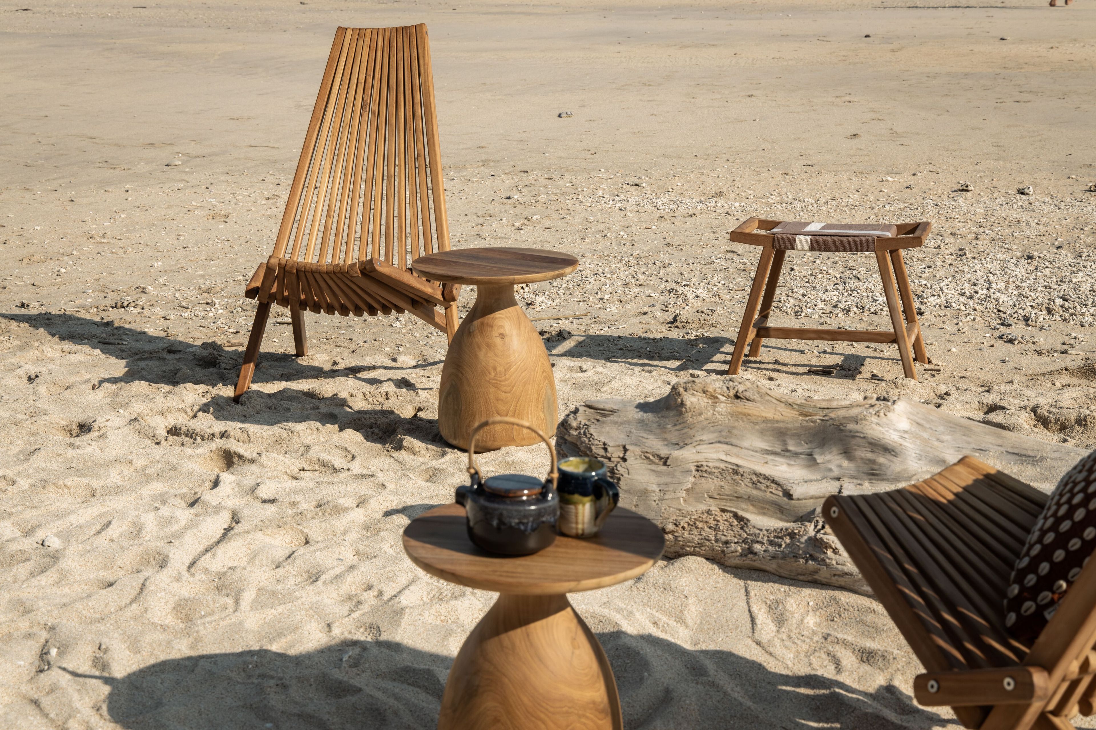 Низкий садовый стул из тикового дерева cbdesign Zoco ARCH-00038318 - Вид №5