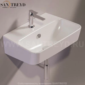 DE14BIANCO Подвесная раковина настенная прямоугольная Simas Degrade белая