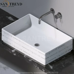 L620420P Накладная раковина на столешницу  прямоугольная A. e T. Italia Fly