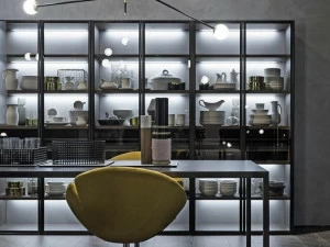 Zalf Система книжных шкафов со стеклянной дверью Link system