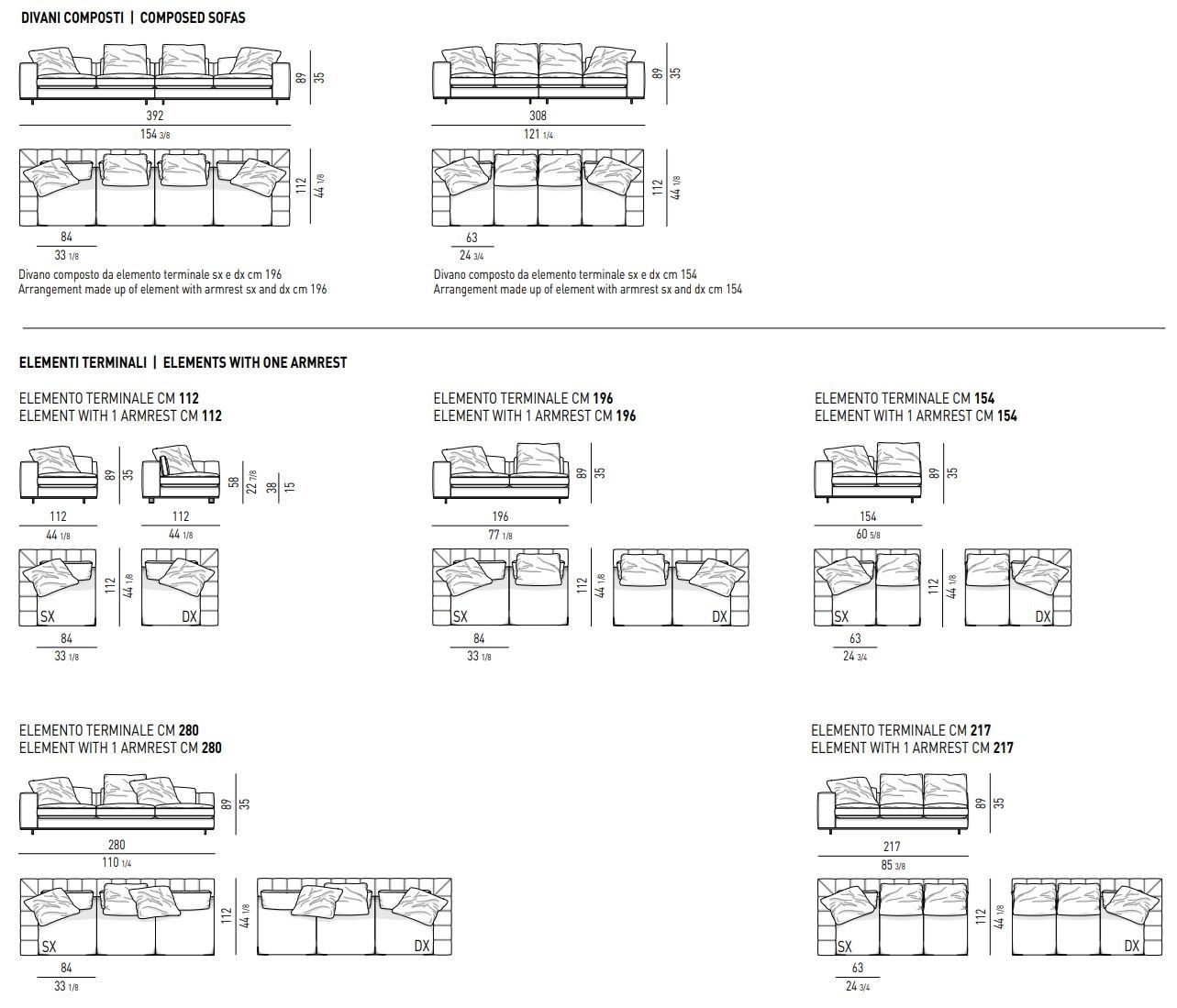 Ткань диван Minotti Freeman ARCH-00060440 - Вид №17