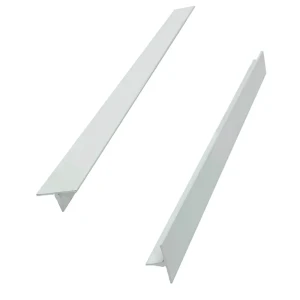 Нащельник узкий алюминиевый 23x19x422 мм белый (2 штуки)