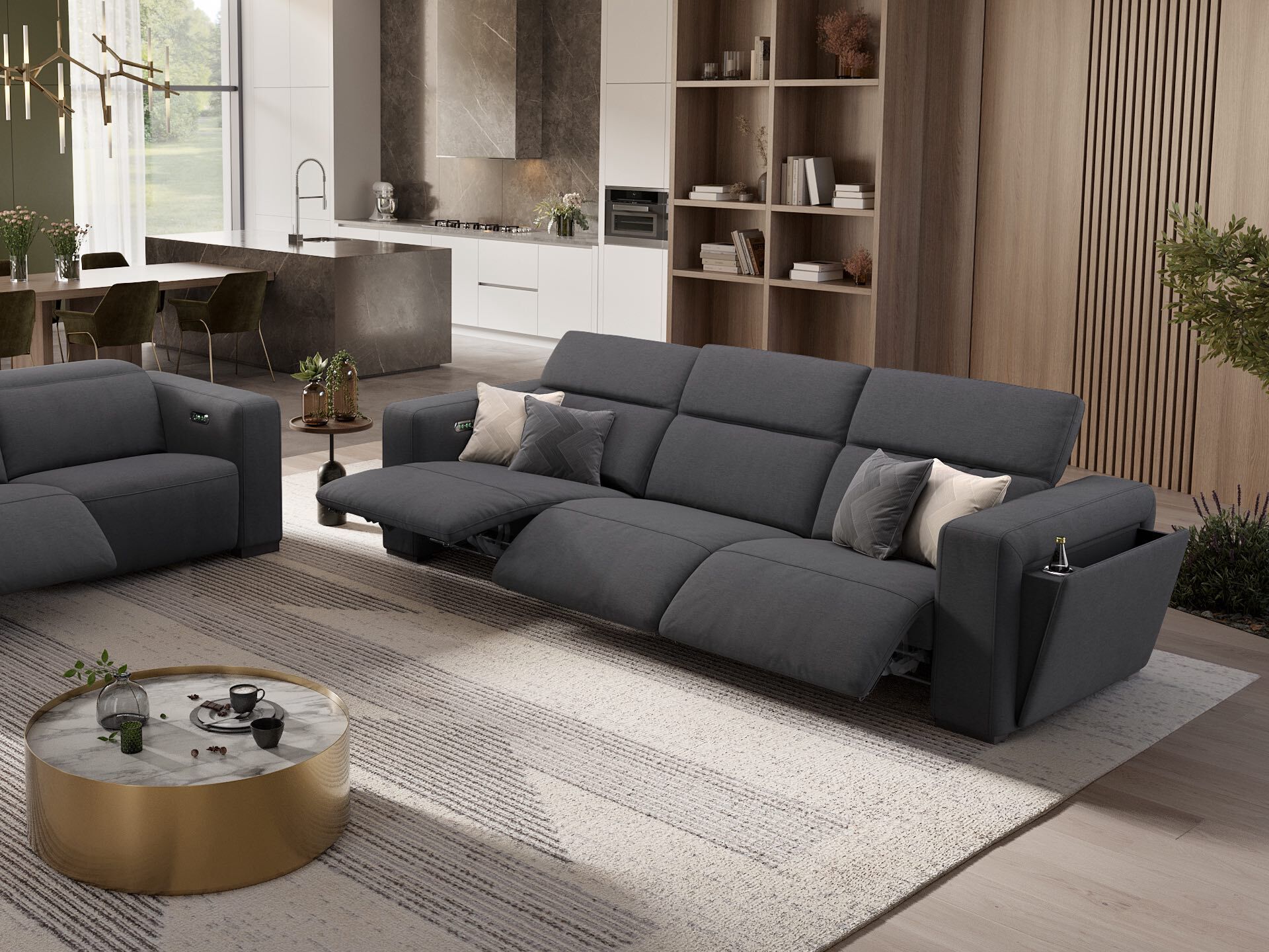 3-местный тканевый диван Sofanella Анкона ARCH-00010107 - Вид №2