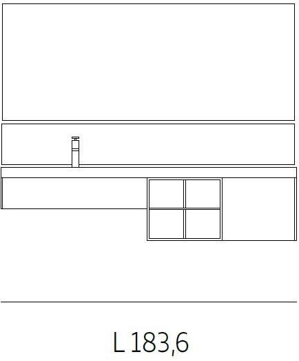 Ideagroup Подвесная тумба под умывальник Sense sun-id-1376364 - Вид №2
