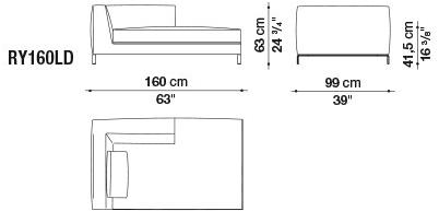B&B Italia Модульный угловой диван из ткани Ray sun-id-1435354 - Вид №15